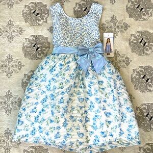 Sz 5 Jona Michelle Dress Blue and white floral